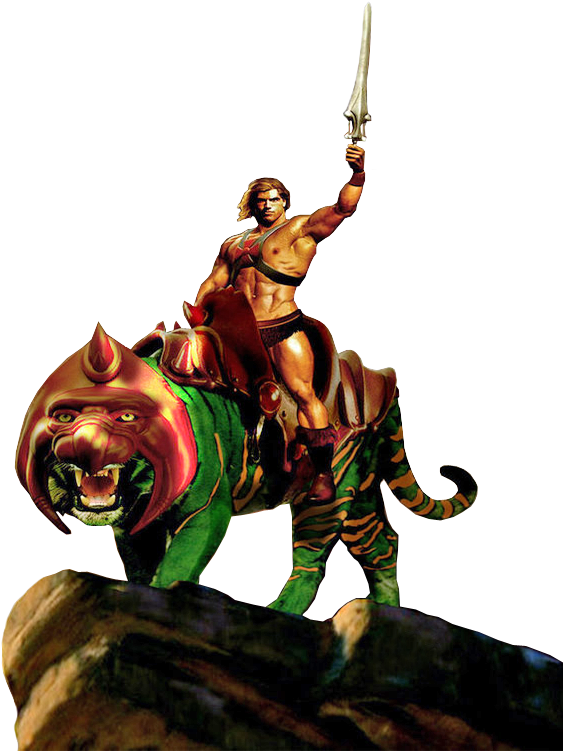 He-man E Gato Guerreiro Em Png - Battle Cat (1024x768), Png Download