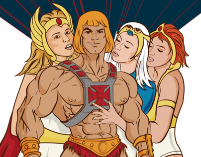 Axe Effect He Man (404x316), Png Download