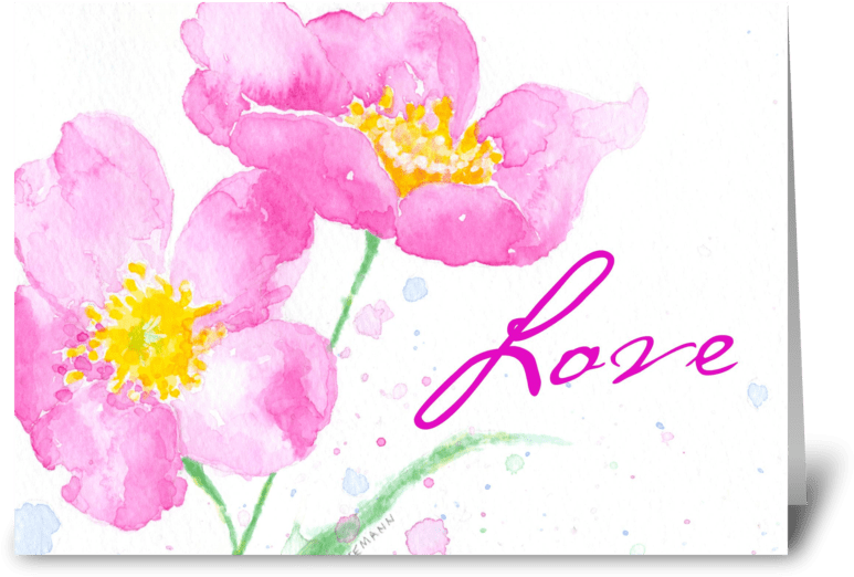 Falling In Love Greeting Card - Love Hurts And Wins (848x698), Png Download