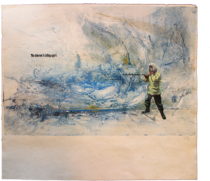 2013 Screen Chine-colle Collagraph (1000x751), Png Download