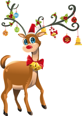 Reindeer Antlers & Red Nose Printable Photo Booth Prop - Cute Christmas Reindeer Shower Curtain (500x500), Png Download