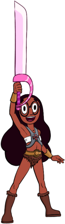 He-man Connie Has The Power - Cartoon (262x781), Png Download