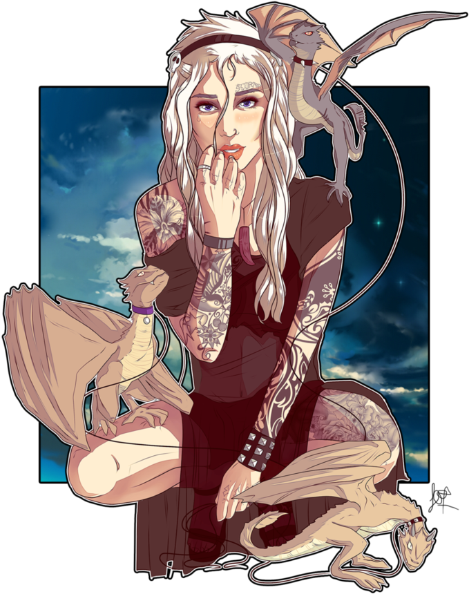 Fanart Drawing Daenerys Targaryen Png Freeuse - House Targaryen (827x967), Png Download