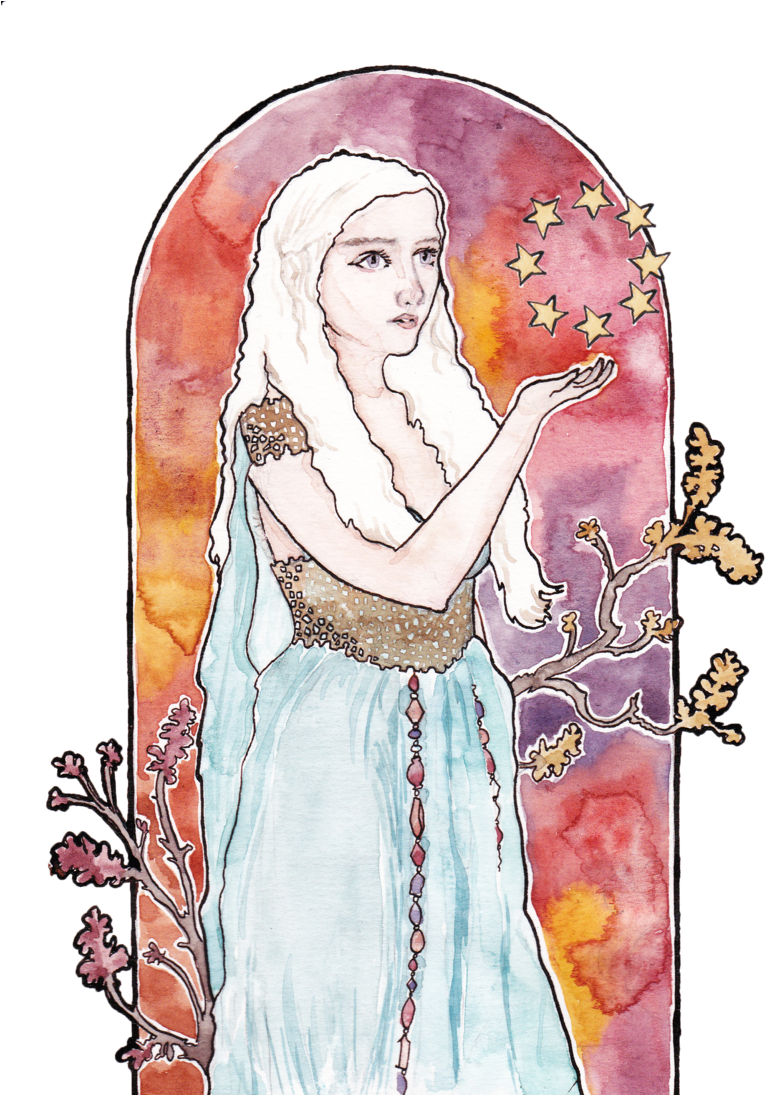 Nouveau Daenerys - Daenerys Targaryen (800x1094), Png Download