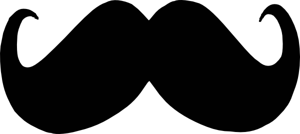 Moustache Png Image Moustache Png Source - Mustache Clip Art Transparent Background (600x268), Png Download