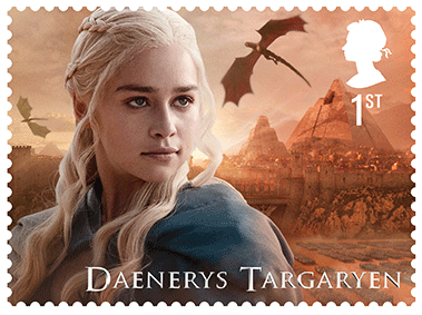 Daenerys Targaryen Stamp - Game Of Thrones Mailing Stamp (378x359), Png Download