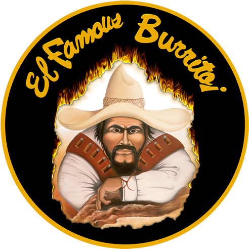A - El Famous Burrito (500x500), Png Download