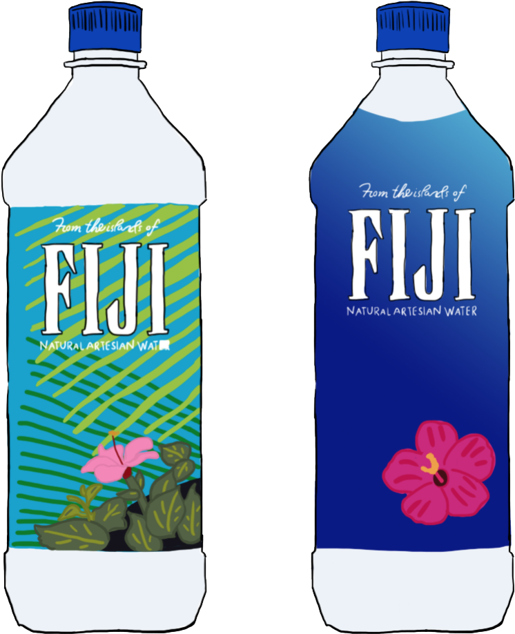 Fiji Water (870x972), Png Download