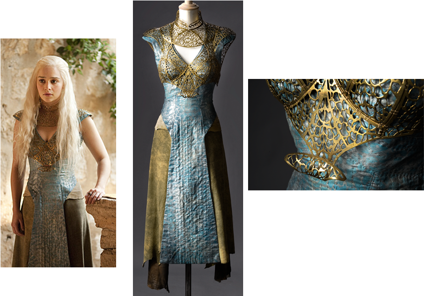 El Uso De Colores Cálidos En Beiges, Cremas, Etc Todo - Vestuario De Daenerys Targaryen (900x599), Png Download