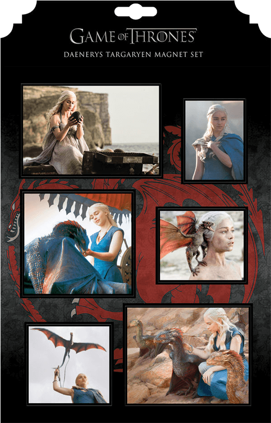 Game Of Thrones Daenerys Targaryen Magnet Set - Game Of Thrones - Daenerys Targaryen Magnet Set (850x850), Png Download