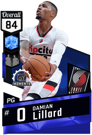 Damian Lillard Sapphire Card - Nba 2k18 Gilbert Arenas (325x475), Png Download