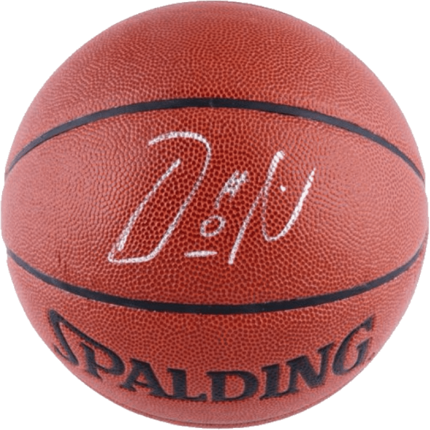 Damian Lillard Portland Trail Blazers Nba Authentic - Damian Lillard Portland Trail Blazers Autographed Spalding (1000x1000), Png Download