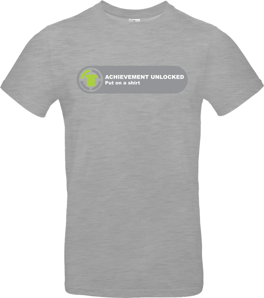 Achievement Unlocked T-shirt B&c Exact (1044x1044), Png Download