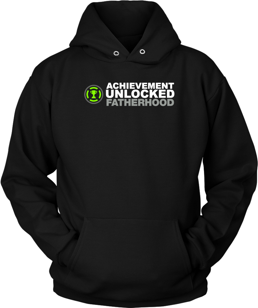 Achievement Unlocked Fatherhood - Gamer Dad - Gamer Hoodie (1024x1024), Png Download