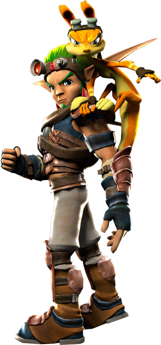 Playstation All Stars Br Jak And Daxter - Jak And Daxter Png (656x1218), Png Download