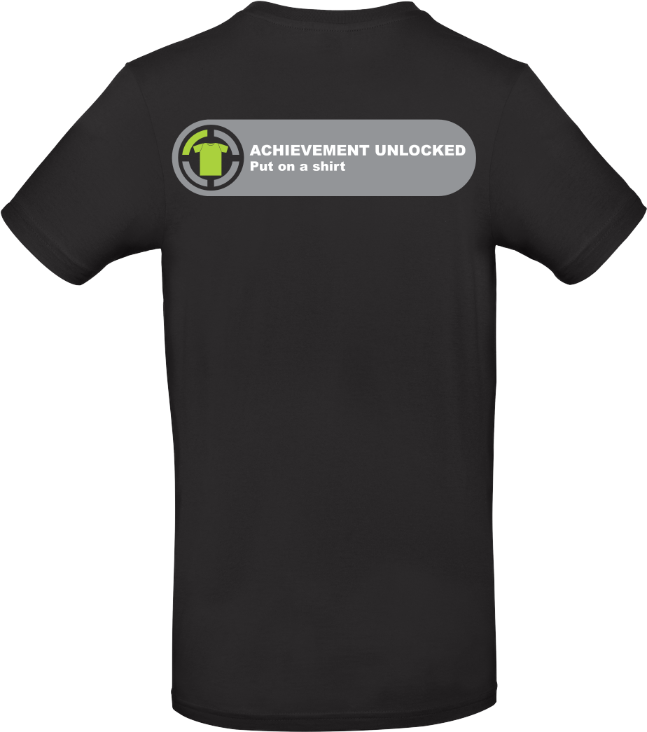 Achievement Unlocked T-shirt B&c Exact - B&c Exact 190 (1044x1044), Png Download