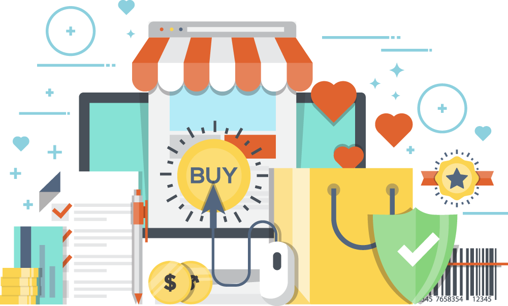 100% Digital Payment Solutions - 購物 背景 (1000x602), Png Download