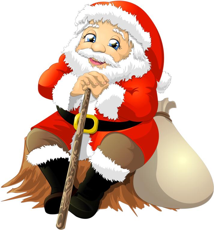 Santa - Png Santa Clause (732x800), Png Download