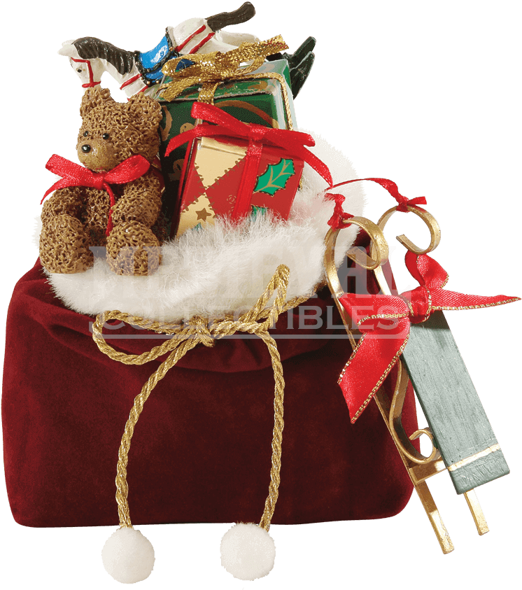 Christmas Figurine By Possible Dreams - Possible Dreams - Santa's Bag (850x850), Png Download