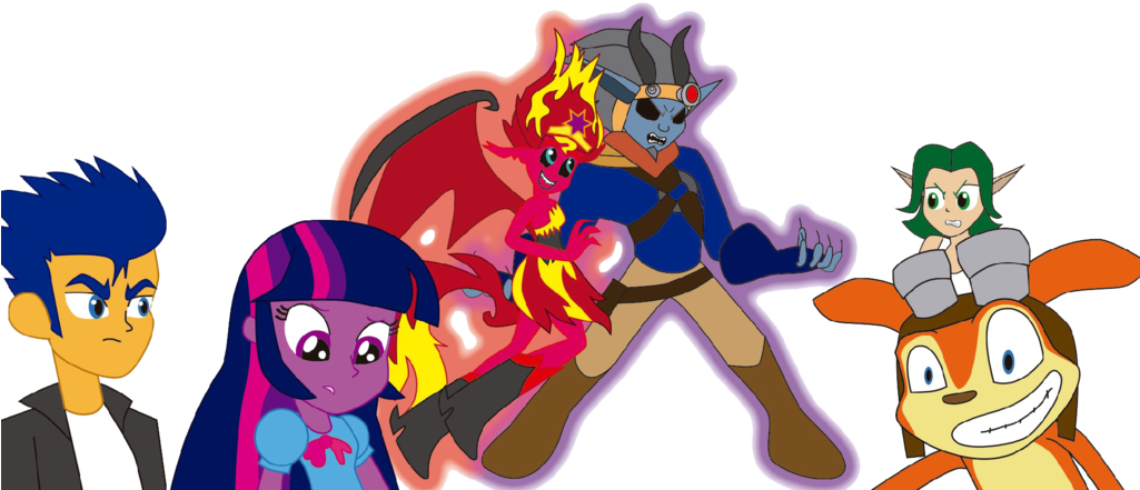 Conikiblasu-fan, Crossover, Crossover Shipping, Dark - Mlp Sunset Shimmer Boyfriend (1024x469), Png Download