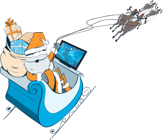 Santa Claus Selects Aerodocs Efb By Arconics - Electronic Flight Bag (546x467), Png Download