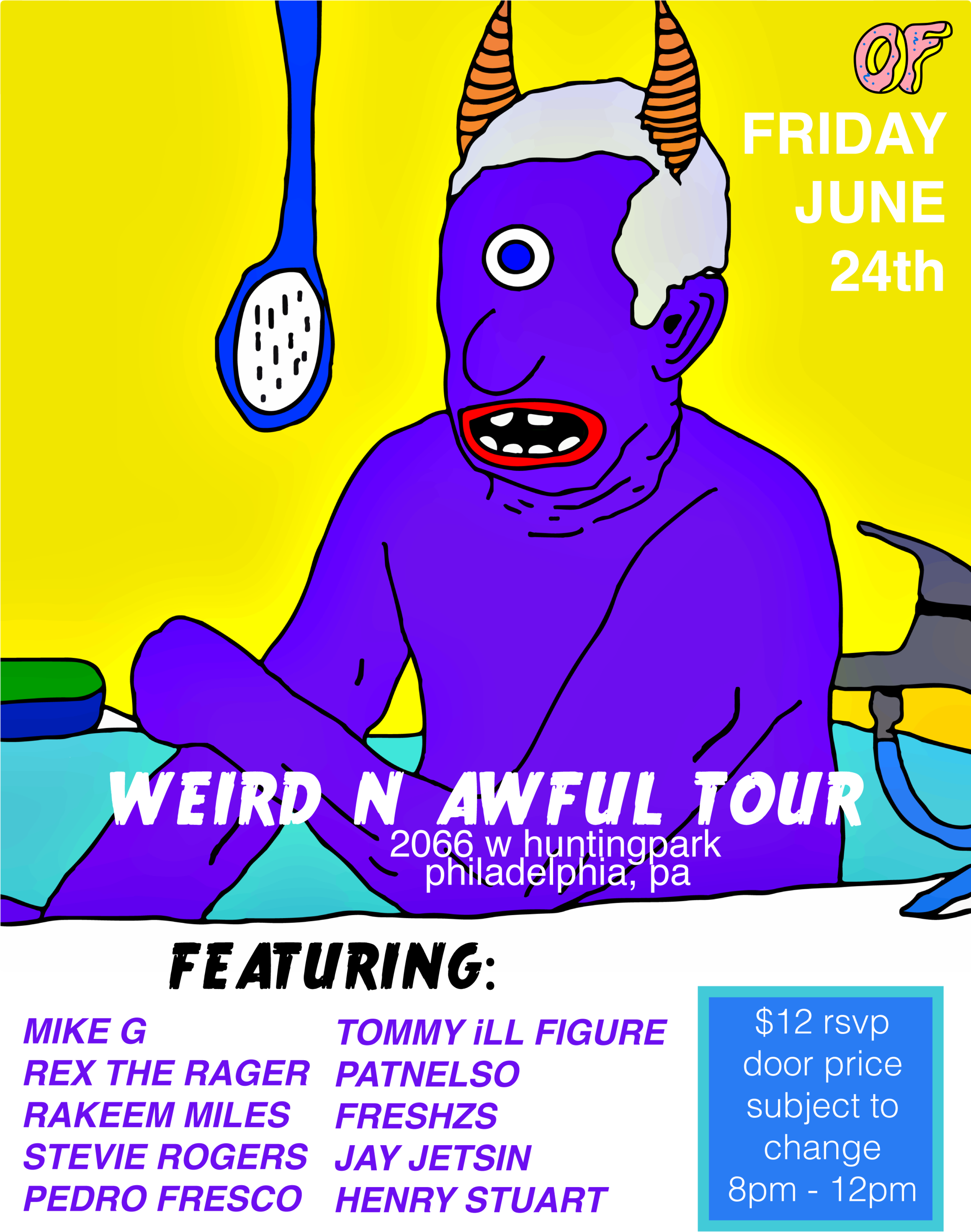 Weird N Awful [w/ Mike G Of Odd Future] - Poster (2318x3000), Png Download