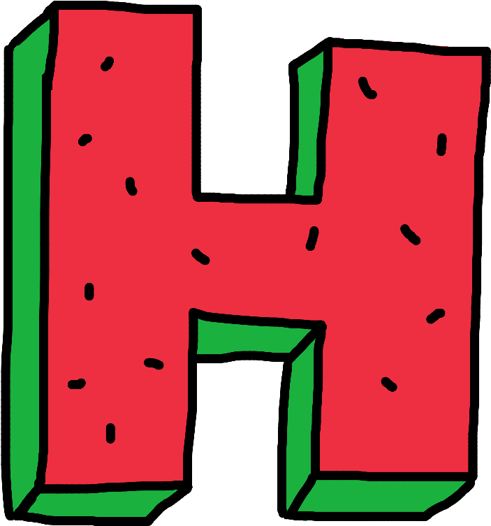 Interesting Sticker Watermelon H Of Oddfuture Ofwgkta (1024x1024), Png Download