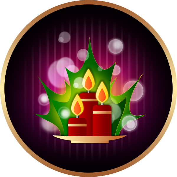 Christmas Candles - Stainless Steel Travel Mug (600x600), Png Download