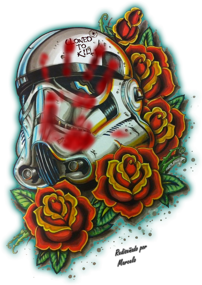 Stormtrooper Tattoo - Stormtrooper Old School Tattoo (736x1000), Png Download