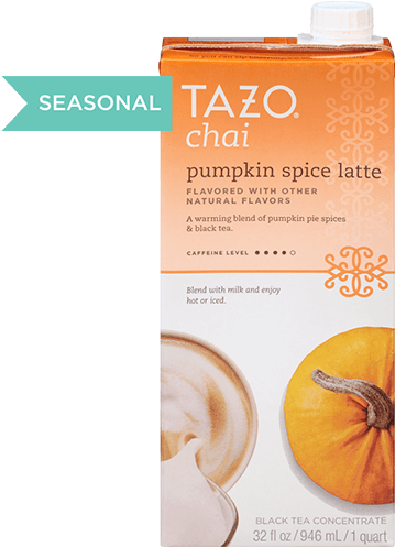 Tazo Pumpkin Spice Chai Latte (400x500), Png Download