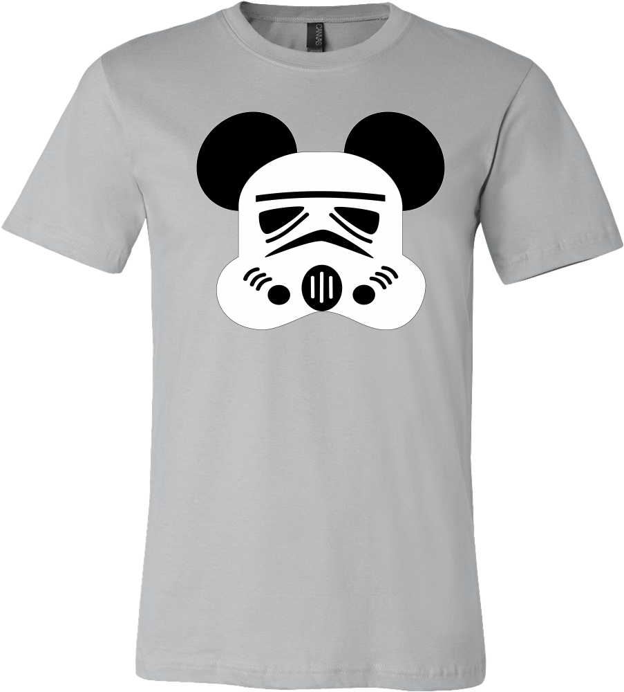 Storm Trooper Mickey Head - Funny Police T Shirt (1000x1000), Png Download