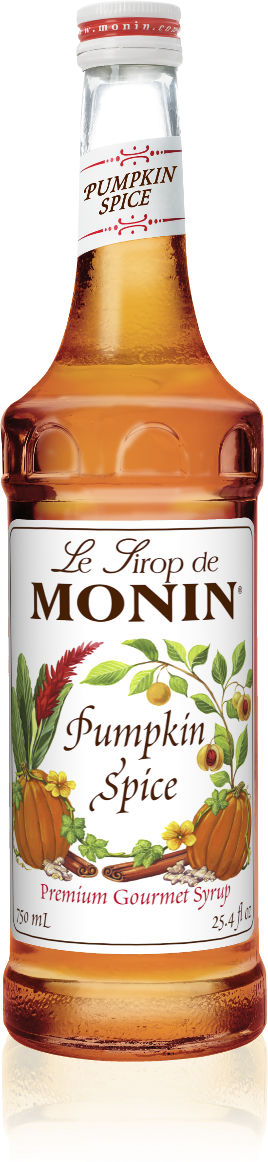 750ml Pumpkin Spice Syrup - Monin Pumpkin Spice Syrup 750 Ml (1193x2386), Png Download