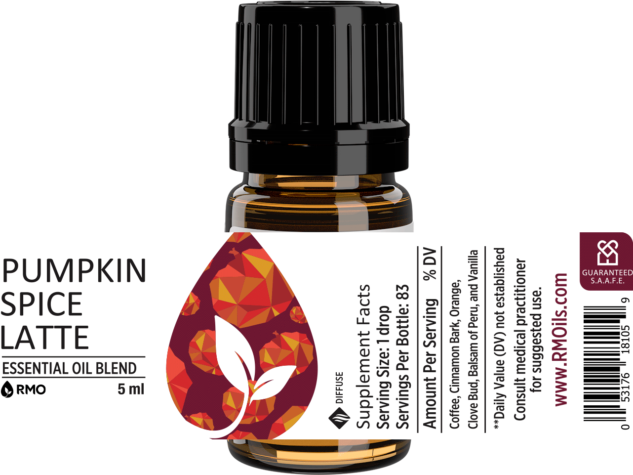 Pumpkin Spice Latte - Perfume (1428x1806), Png Download