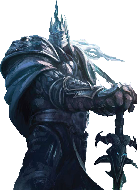 Lich King Png Clipart Black And White Library - Wow Lich King Png (442x609), Png Download