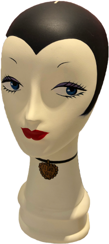 Mannequin Head Woman Retro Vintage Face 1930s 1920s - Mannequin Head Woman (240x515), Png Download