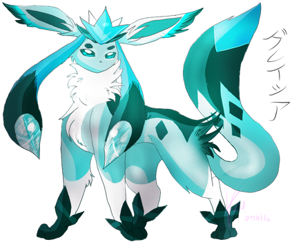 Mega Glaceon By Brenstar345 - Digital Art (478x350), Png Download