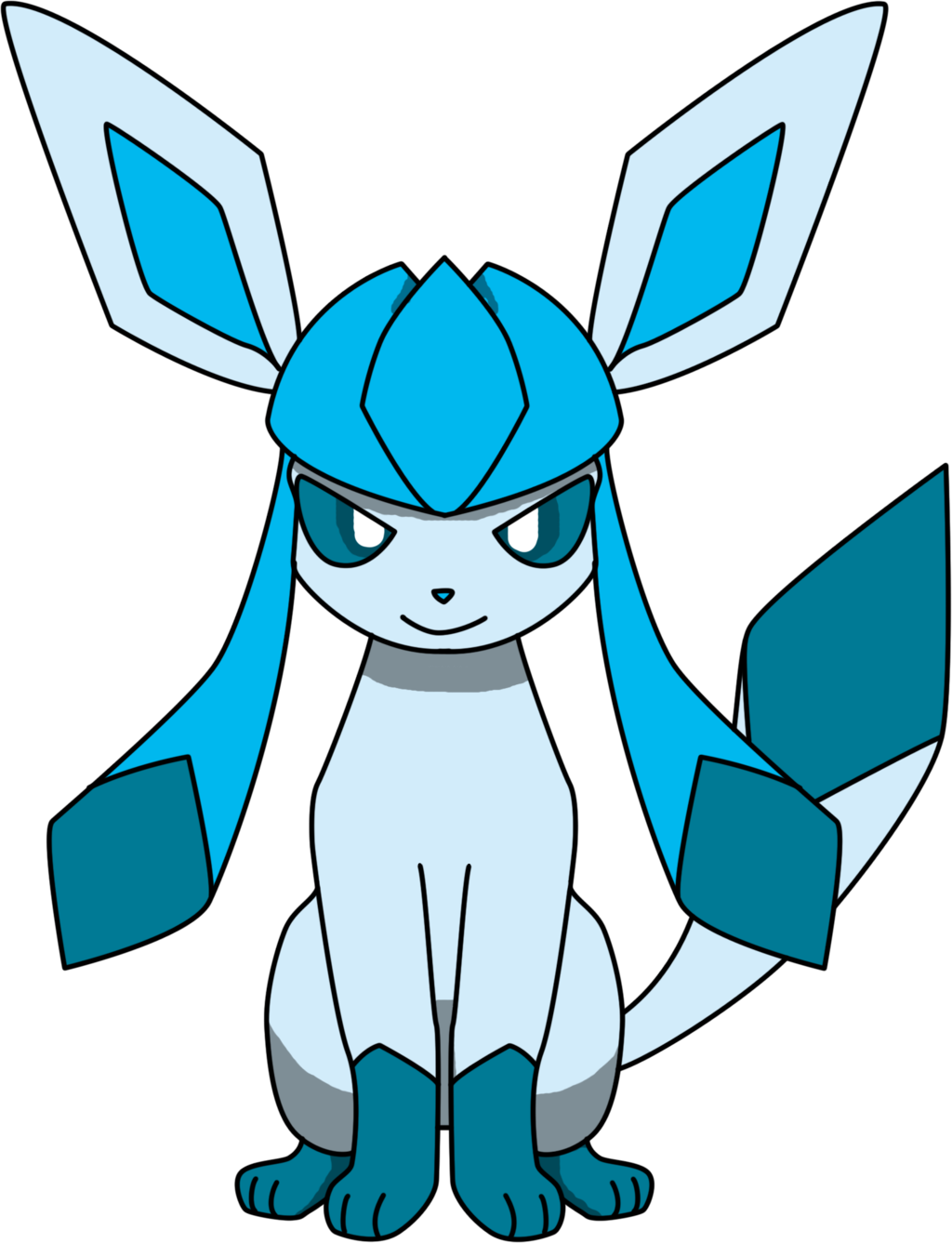 Glaceon - Pokemon Glaceon Png (1024x1337), Png Download