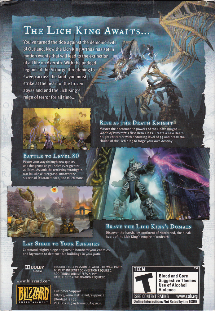 World Of Warcraft Wrath Of The Lich King Expansion - World Of Warcraft Wrath Of The Lich King (expansion (1000x1000), Png Download
