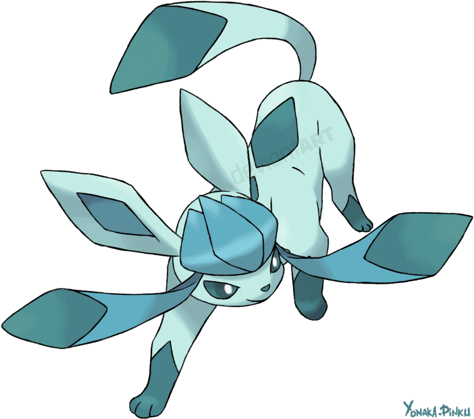 Givrali Glaceon By Yonaka Pinku-d6jjdz0 - Pokemon Givrali (1024x942), Png Download