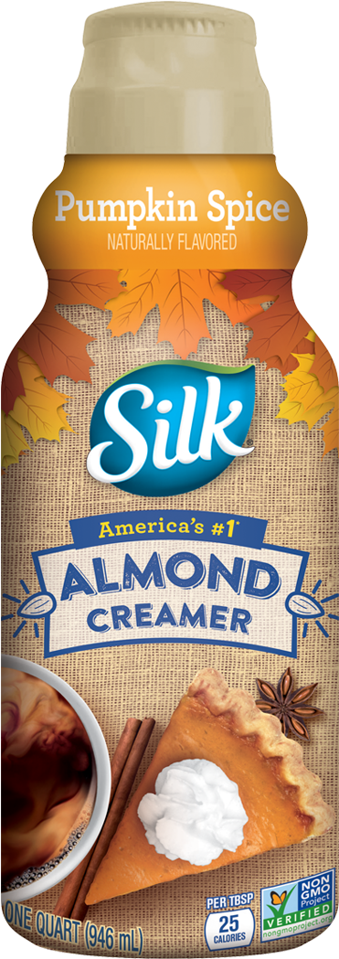 Silk Pumpkin Spice Almond Creamer - Silk Almond Creamer Pumpkin Spice (496x1130), Png Download
