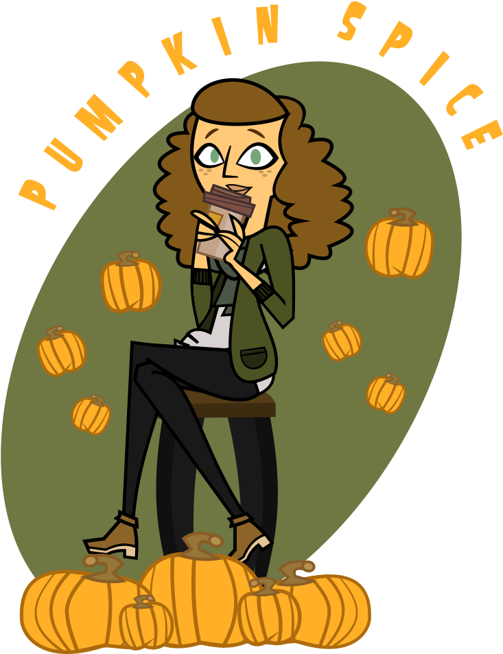 Free Stock Pumpkin Spice Latte Clipart - White Girl Pumpkin (769x967), Png Download