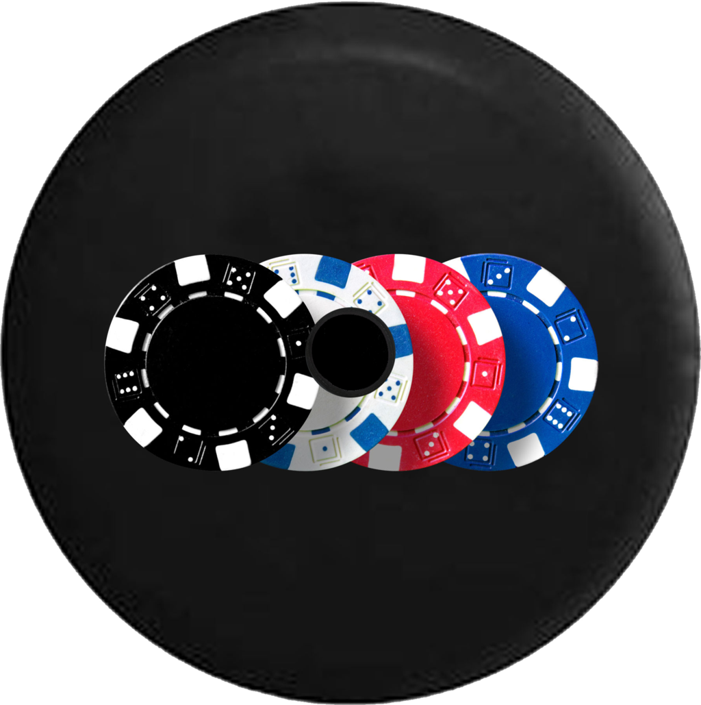 Jeep Wrangler Jl Backup Camera Poker Casion Gambling - Tirecoverpro Full Color Clear Water Ocean Cliff Hidden (1024x1029), Png Download