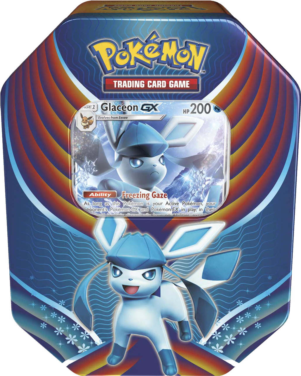 Evolution Celebration Tin - Pokémon Tcg Evolution Celebration Tin Glaceon Gx (1500x1500), Png Download