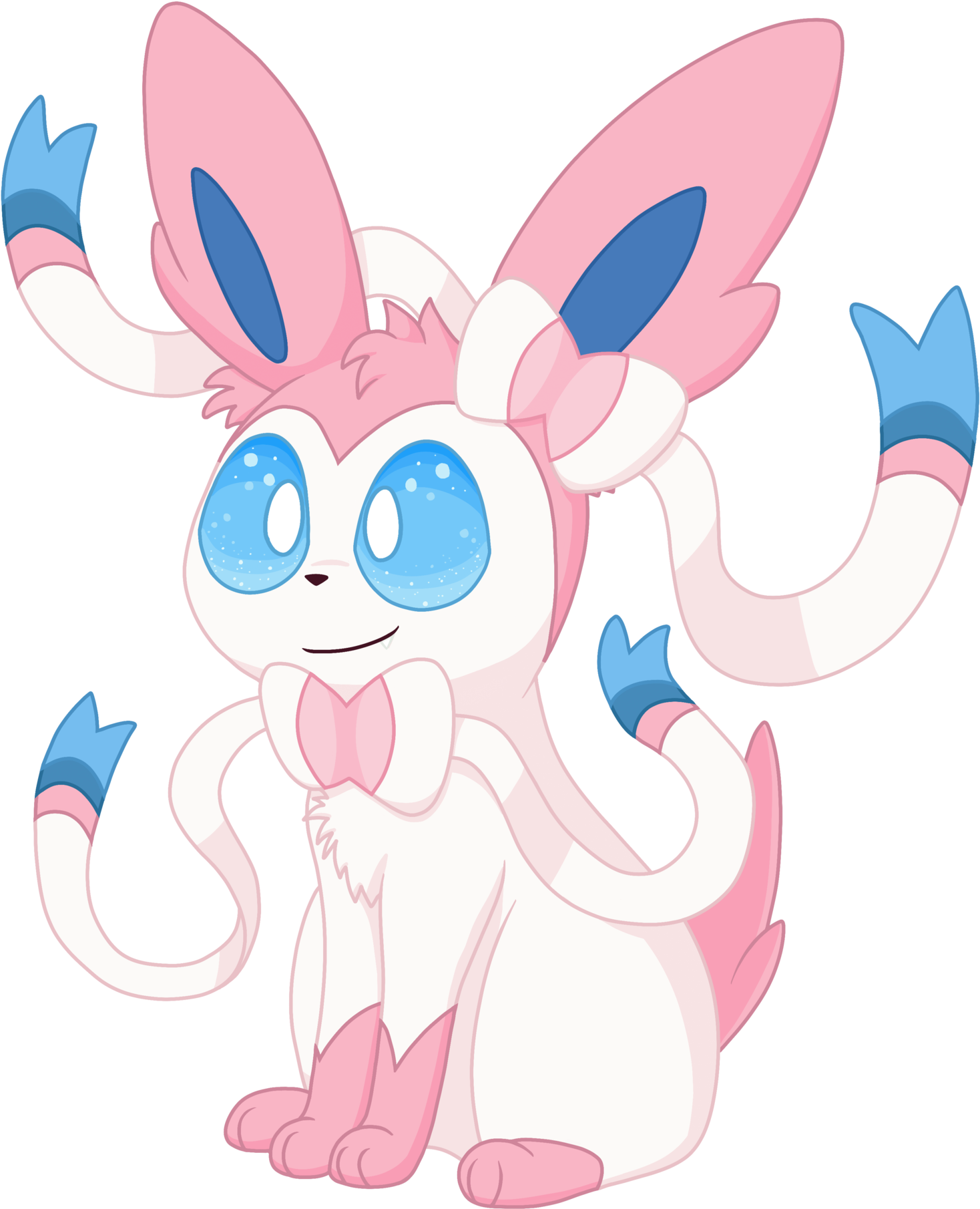 Png - Sylveon (1600x1891), Png Download
