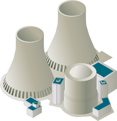 Ian Symbol Energy Nuclear Power Station - Nuclear Power Plant Icon (388x400), Png Download
