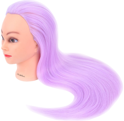Perfehair 24" Cosmetology Mannequin Head -purple - Instance Dungeon (469x460), Png Download