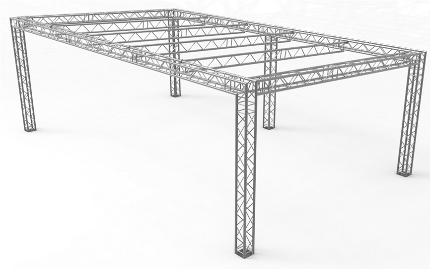 6x4m - Estructura Truss De Aluminio (930x600), Png Download