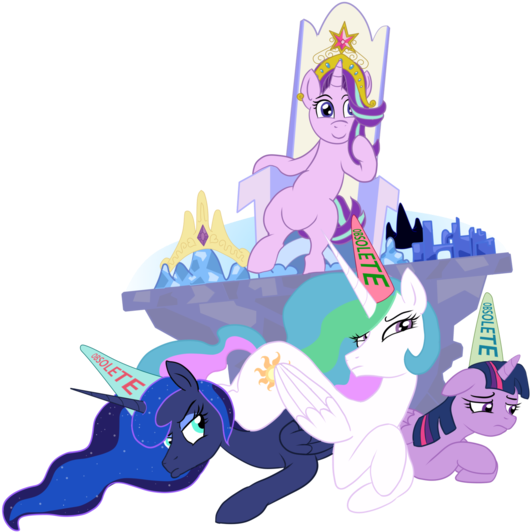 Ghouleh, Crown, Cutie Map, Dunce Hat, Element Of Magic, - Horse (616x600), Png Download