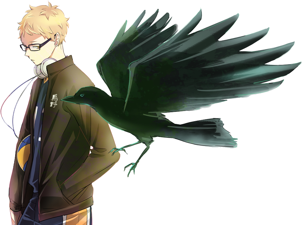 Best Boy Contesta Huge Thank You From The Tsukishima - Karasuno Kei Tsukishima Hd (1000x734), Png Download