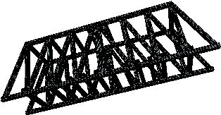 3dmesh - Truss Bridge (400x300), Png Download